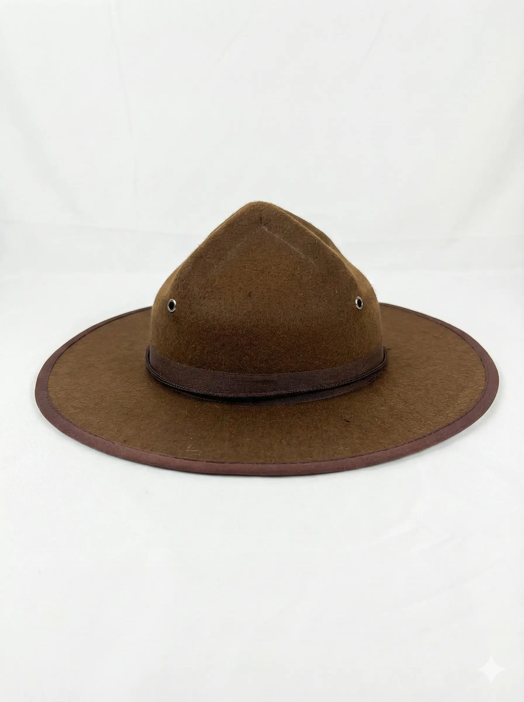 Brown Felt Campaign Hat, traditional Mountie or Scout Ranger style