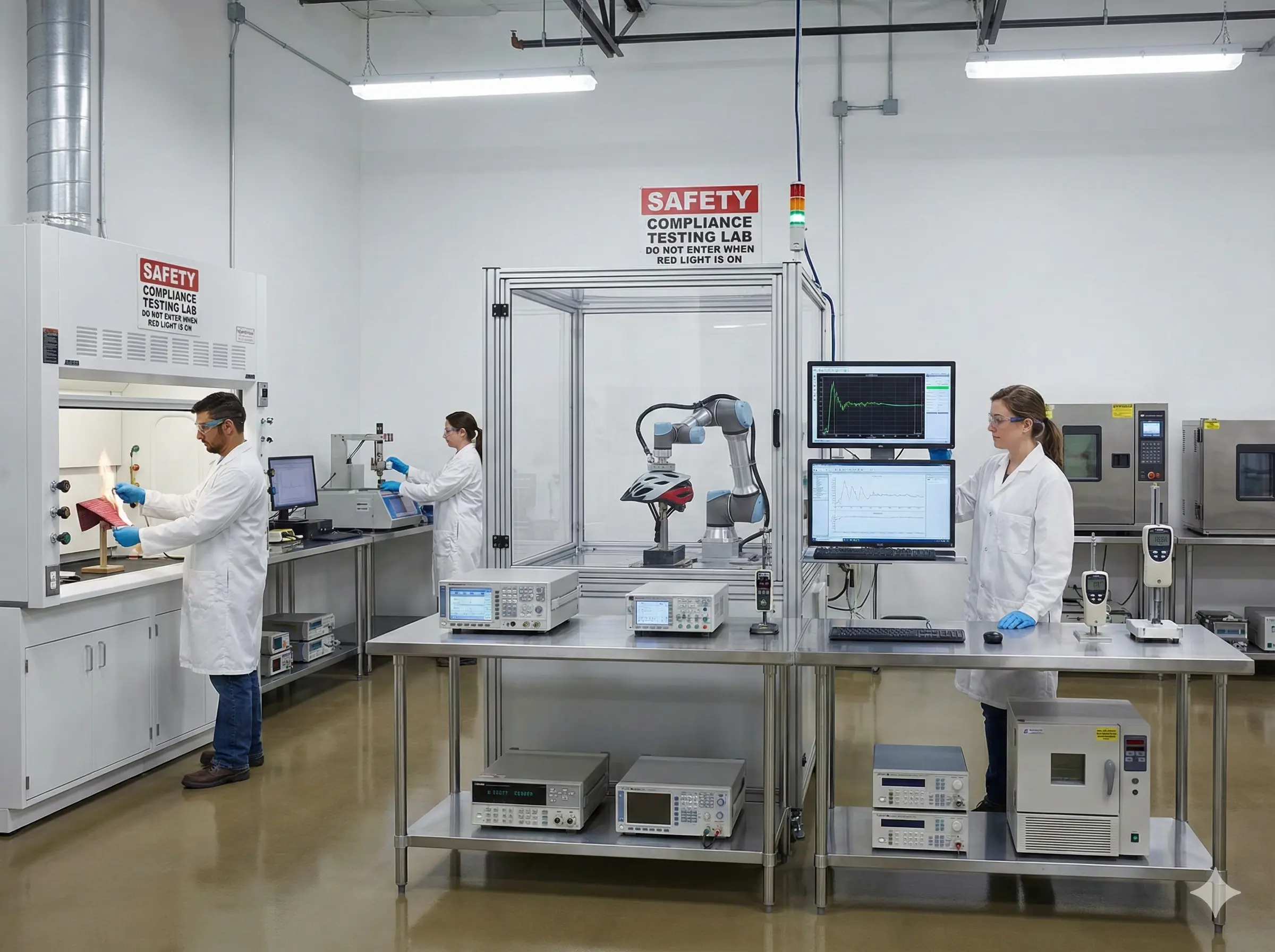 Product safety testing for EU/USA compliance standards at Haoxuan Crafts