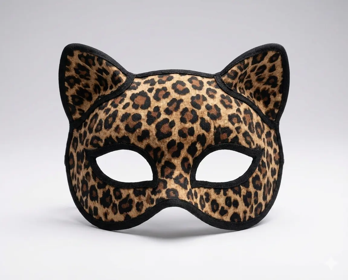 Leopard Print Cat Eye Mask
