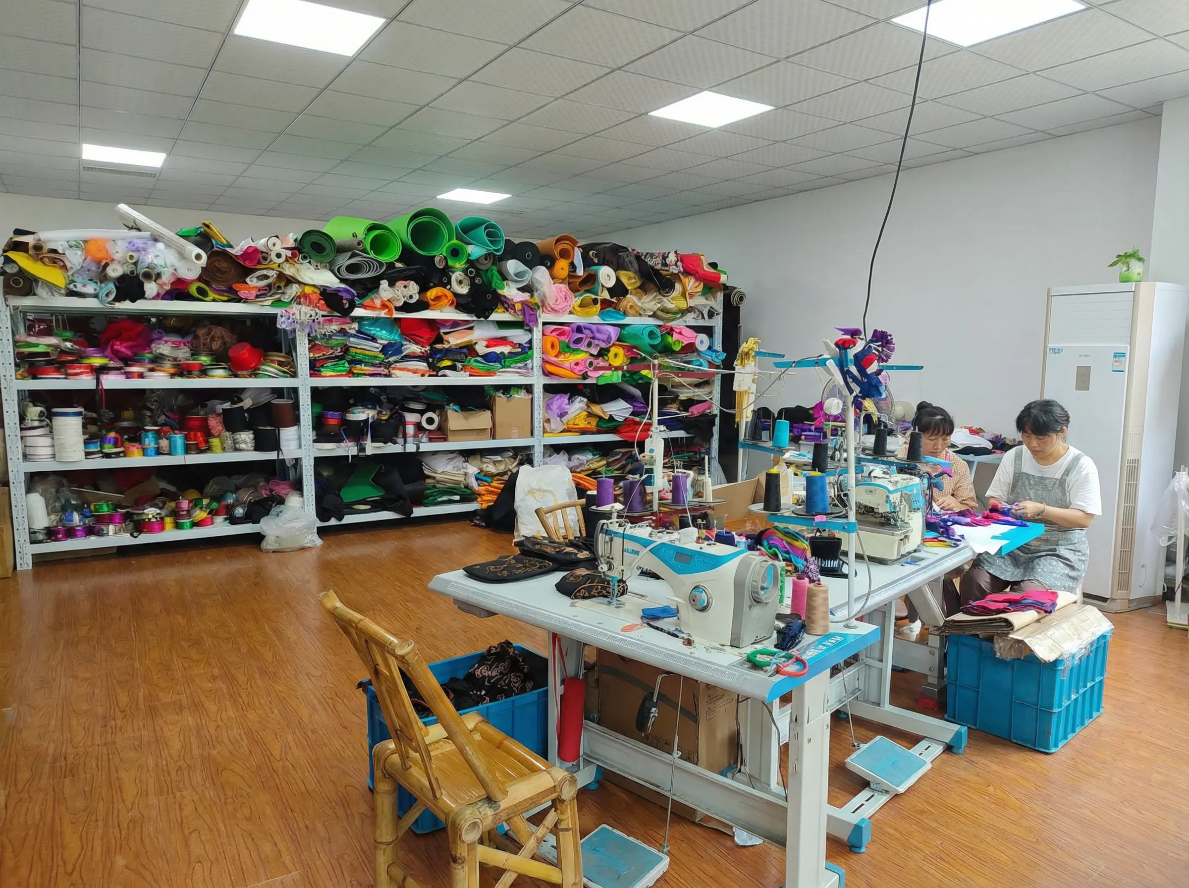 R&D team developing new custom molds for party masks and hats