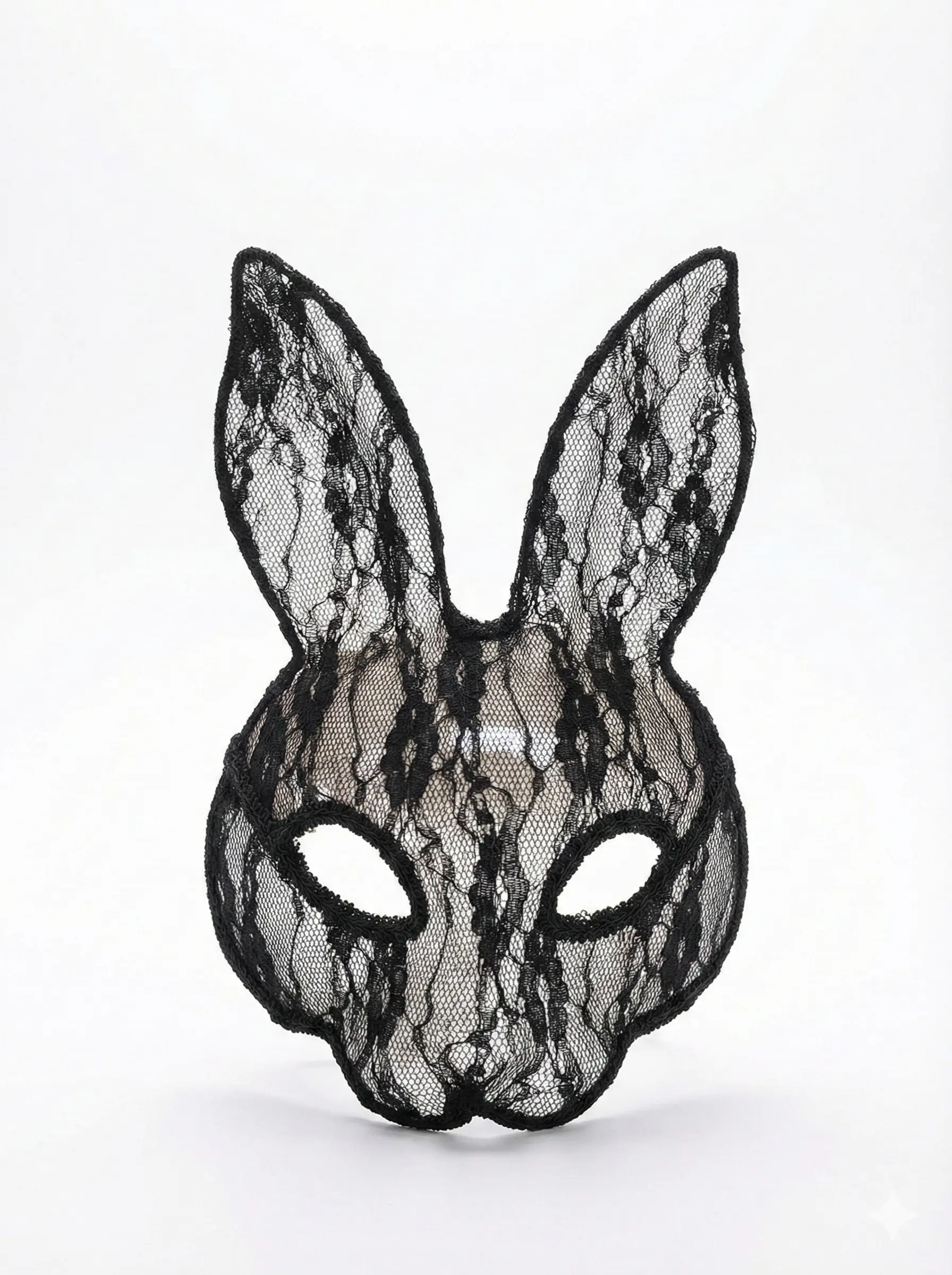 Sexy Black Lace Bunny Ears Mask